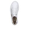 Rieker Platform Laced Trainer - White Leopard Combi